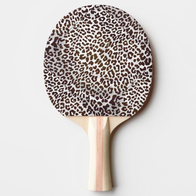 Pala De Ping Pong Impresión de chocolate leopardo (Reverso)