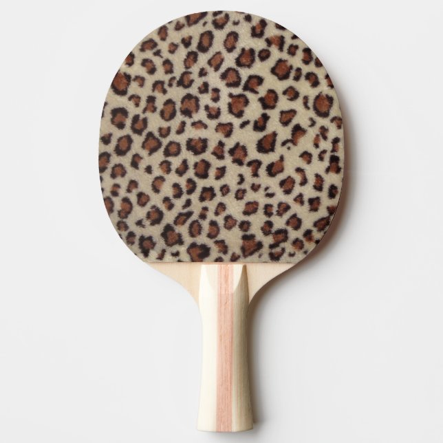 Pala De Ping Pong Impresión de leopardo (Anverso)