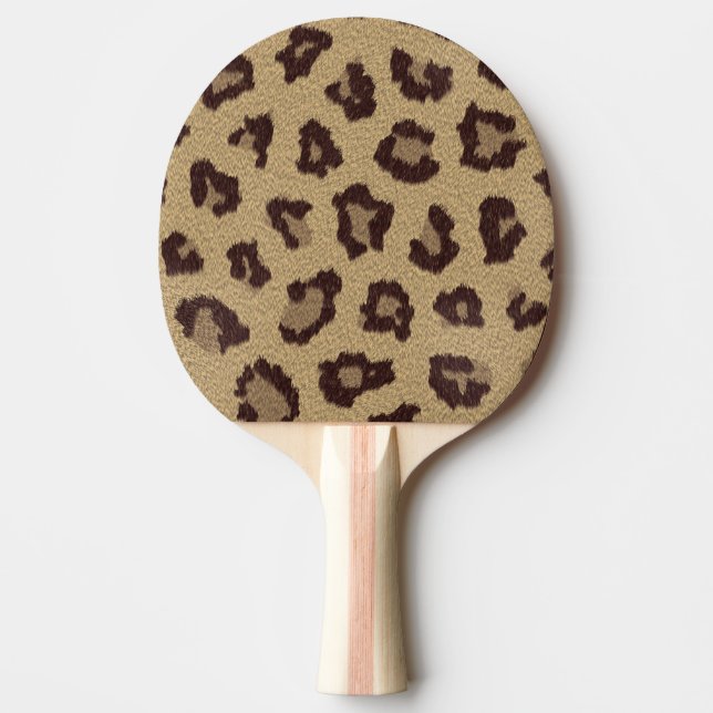 Pala De Ping Pong Impresión de leopardo (Anverso)