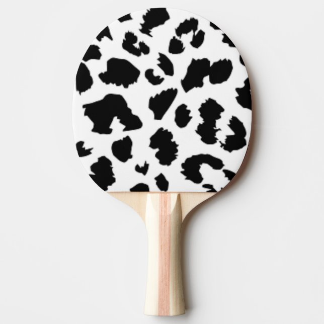 PALA DE PING PONG IMPRESIÓN DE LEOPARDO NEGRO (Anverso)