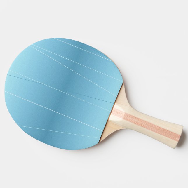 Pala De Ping Pong Impresión de línea azul (Lateral)