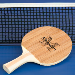 Pala De Ping Pong Impresión de madera de bambú marrón claro Guay Mon