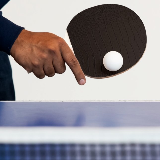 Pala De Ping Pong Impresión de piel de cocodrilo marrón (in situ)