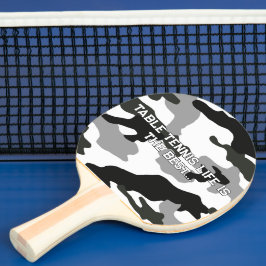Pala De Ping Pong Impresión del camuflaje gris urbano nº 15