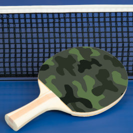 Pala De Ping Pong Impresión del camuflaje verde oscuro gris n.º 14