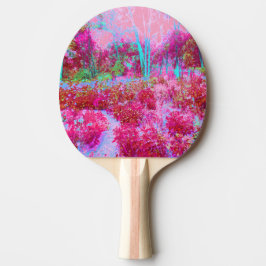Pala De Ping Pong Impresionante paisaje de jardines rojos y rosados