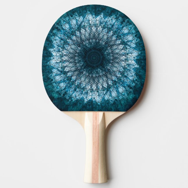 Pala De Ping Pong Índigo Blue Mandala (Anverso)