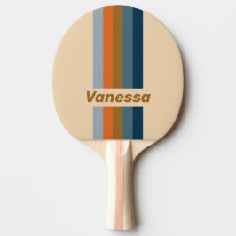 Pala De Ping Pong Indigo Horizon Pin Stripes with Name