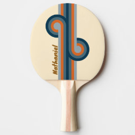 Pala De Ping Pong Indigo Horizon Stripe Loop con nombre