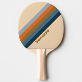 Pala De Ping Pong Indigo Horizon Stripes with Name