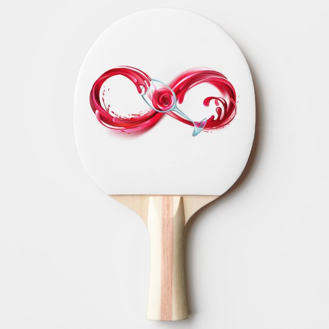 Pala De Ping Pong Infinito con vino Rojo (Anverso)