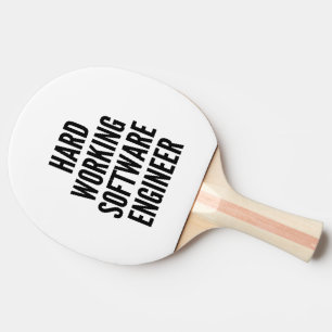 Pala De Ping Pong Ingeniero de software de trabajo duro