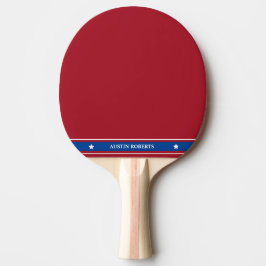 Pala De Ping Pong Inspirado en el ejército estadounidense patriótico