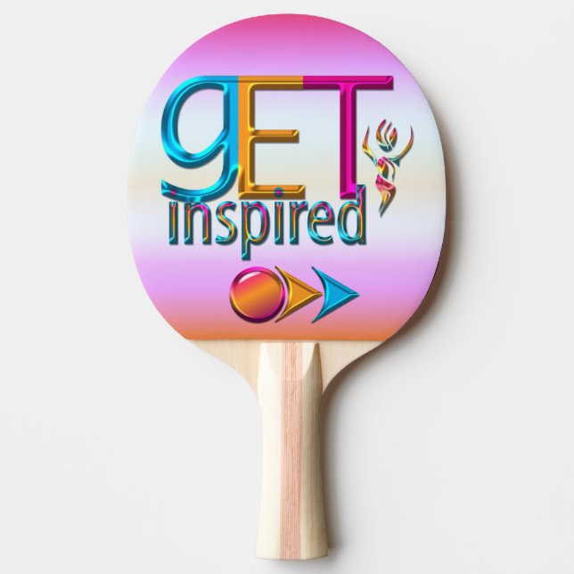 Pala De Ping Pong Inspirarse ~ Neon (Anverso)