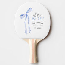 Invitación de Baby Shower con Lazo Azul, Baby Show
