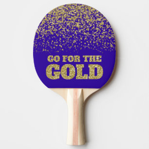 Pala De Ping Pong Ir por el morado del Purpurina de oro