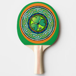Pala De Ping Pong Irish shamrock