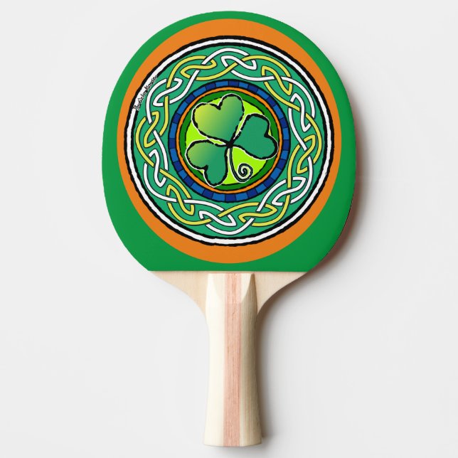 Pala De Ping Pong Irish shamrock (Anverso)