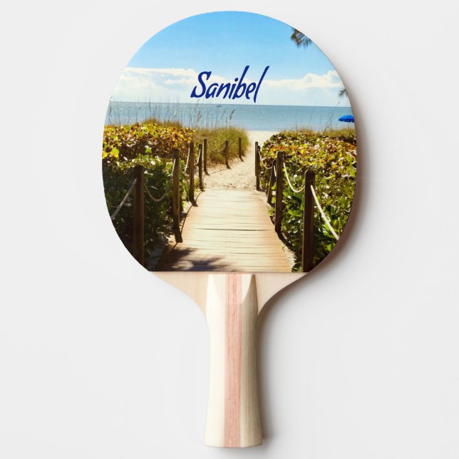 Pala De Ping Pong Isla Sanibel Florida Beach Ocean (Anverso)