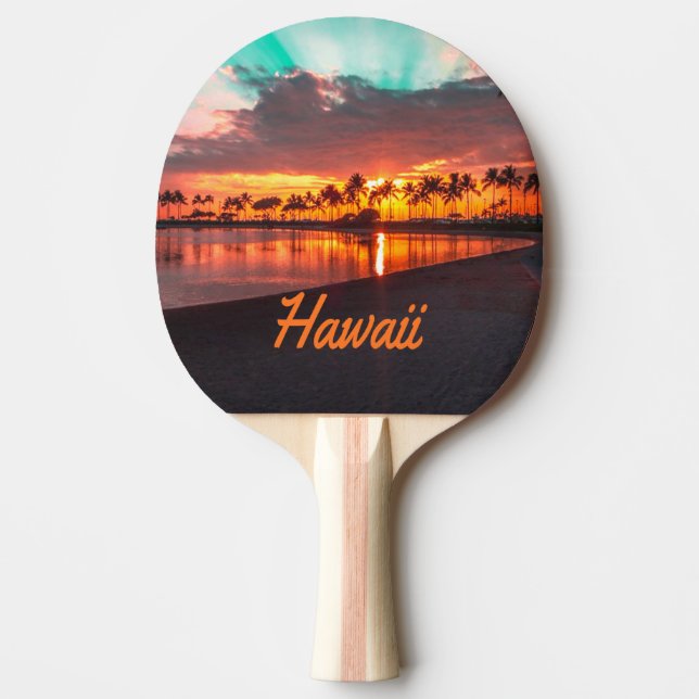 Pala De Ping Pong Islas Hawaii Beach Hawái (Anverso)