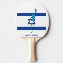 Pala De Ping Pong ISRAEL FLAG y MAP personalizado
