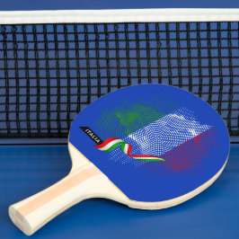 Pala De Ping Pong Italian flag