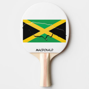 Pala De Ping Pong JAMAICA FLAG & MAP Personalizado