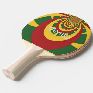 Pala De Ping Pong Jambo Hakuna Matata Jamaica Rasta Colores spinners