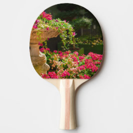 Pala De Ping Pong Jardín de flores naturales