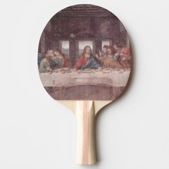Pala De Ping Pong Jesús "Yeshua" La última cena, Leonardo da Vinci (Anverso)