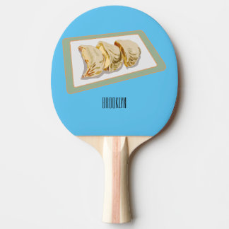 Pala De Ping Pong Jiaozi / ilustracion personalizado chino de bolas