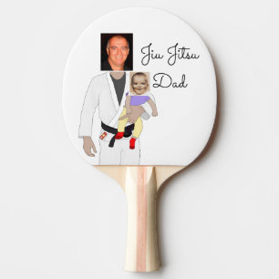 Pala De Ping Pong Jiu Jitsu Dad Fotos y texto escrito a mano