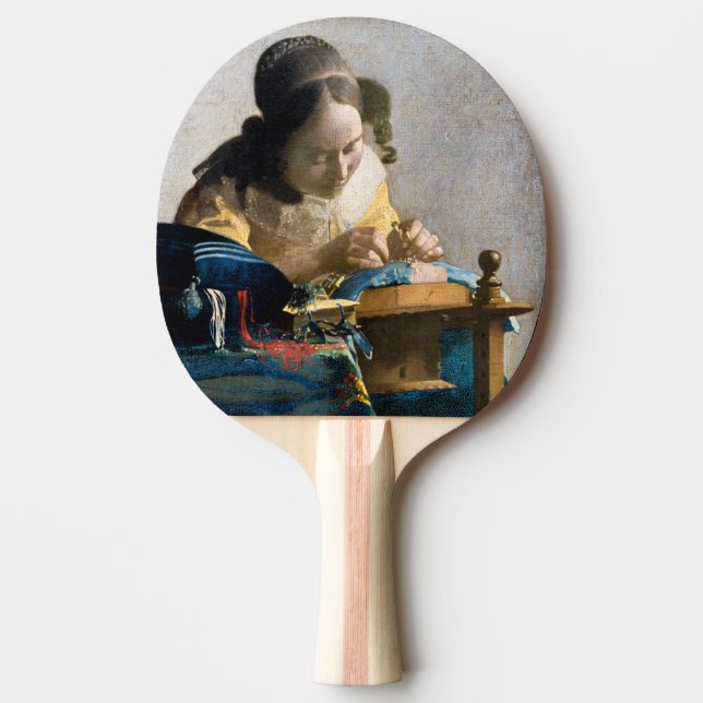 Pala De Ping Pong Johannes Vermeer - El Lacemaker (Anverso)