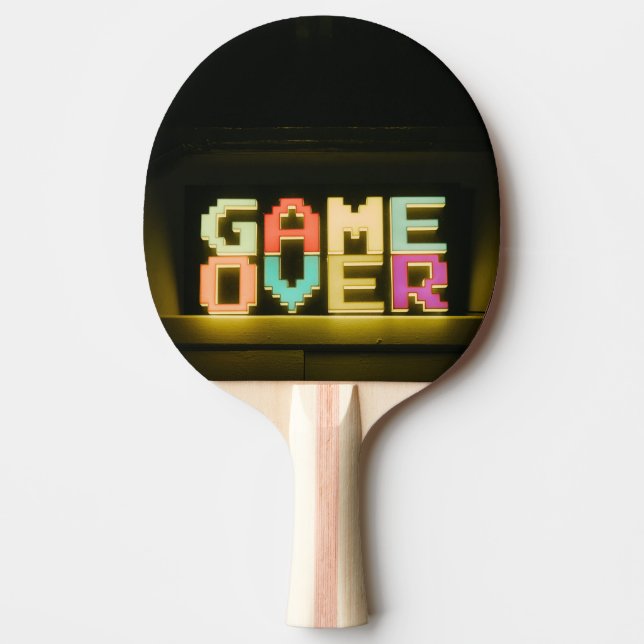 Pala De Ping Pong Juego sobre el simple y simple arte de la mezcla d (Anverso)