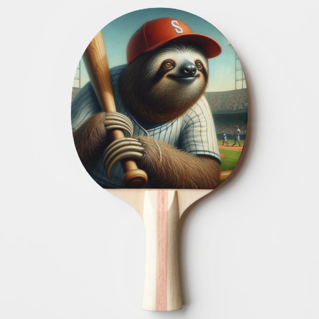 Pala De Ping Pong Jugador de Béisbol Eslovaco (Anverso)