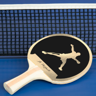 Pala De Ping Pong Jugador de ping pong de oro