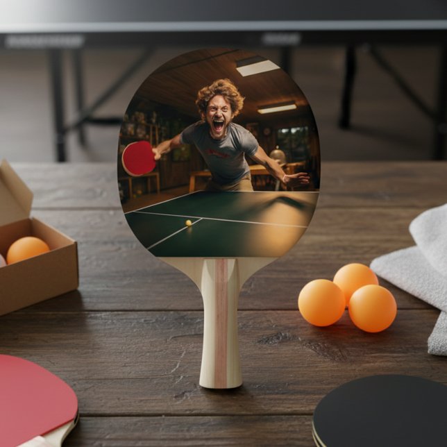 Pala De Ping Pong Jugador Deportivo con Foto Personalizada (Subido por el creador)