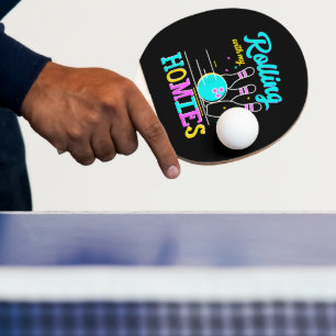Pala De Ping Pong Jugando con mis amigos jugadores de bolos