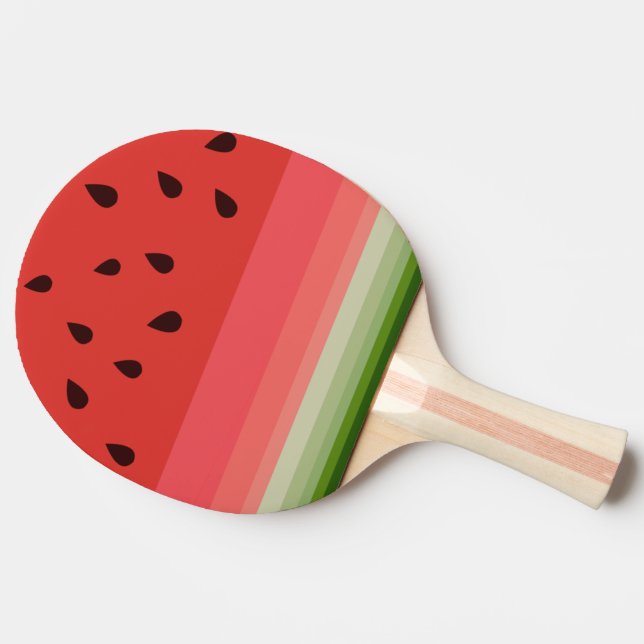 Pala De Ping Pong Juicy Delicioso Ripe Watermelon Con Diseño De Semi (Lateral)