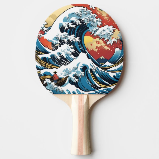 Pala De Ping Pong Kanagawa Japonés La gran ola (Anverso)
