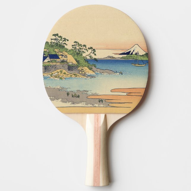 Pala De Ping Pong Katsushika Hokusai Enoshima en la provincia de Sag (Anverso)