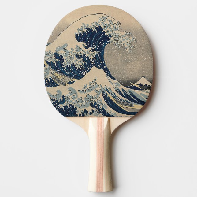Pala De Ping Pong Katsushika Hokusai. La gran ola de Kanagawa   (Anverso)