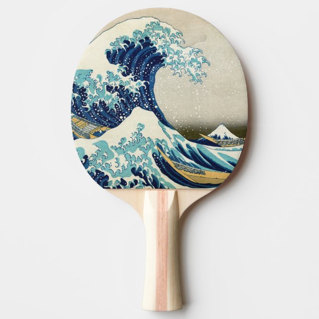 Pala De Ping Pong Katsushika Hokusai - La gran ola de Kanagawa (Anverso)