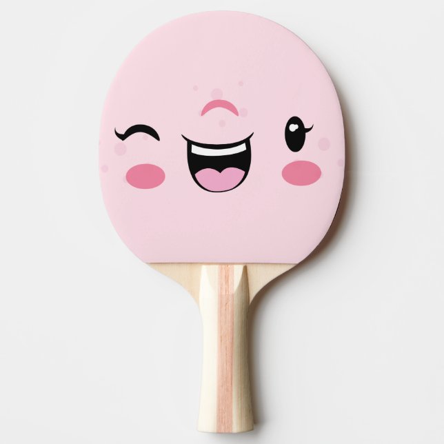 Pala De Ping Pong Kawaii Cara Ping Pong Paddle (Anverso)
