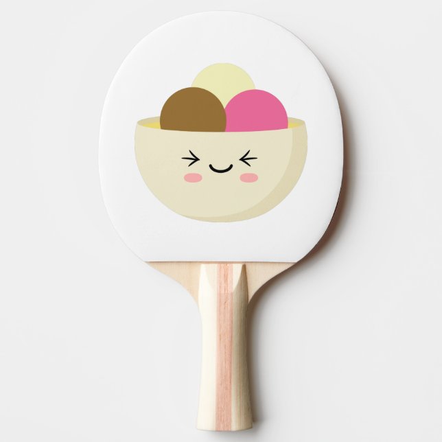 Pala De Ping Pong Kawaii Ice Cream (Anverso)