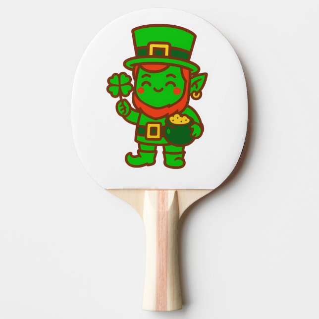 Pala De Ping Pong Kawaii Lucky Leprechaun (Anverso)