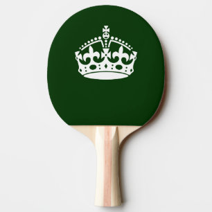 Pala De Ping Pong KEEP CALM CROWN on Green Customize This