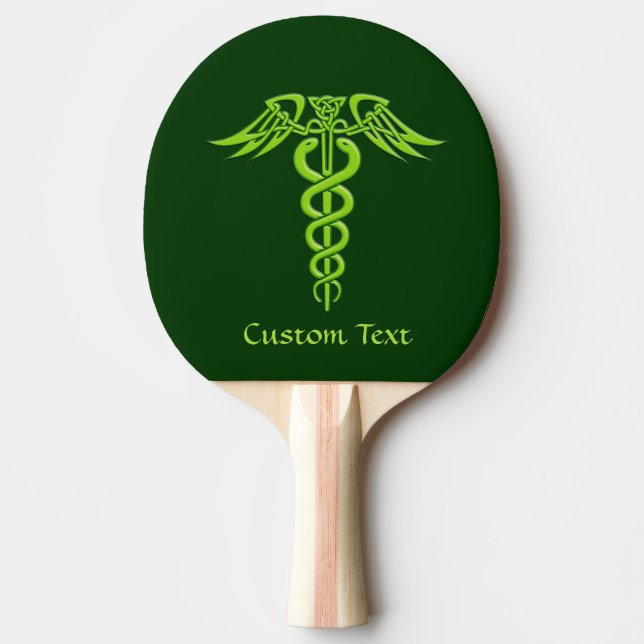 Pala De Ping Pong Knot Caduceus celta verde (Anverso)