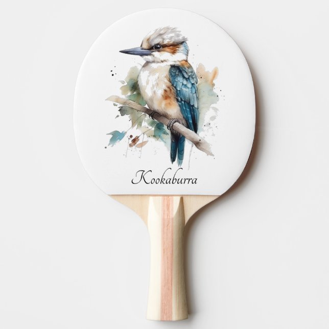 Pala De Ping Pong Kookaburra azul verdadero, personalizado (Anverso)