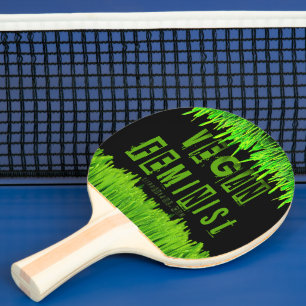 Pala De Ping Pong La atención vegana feminista de SlipperyJoe llama